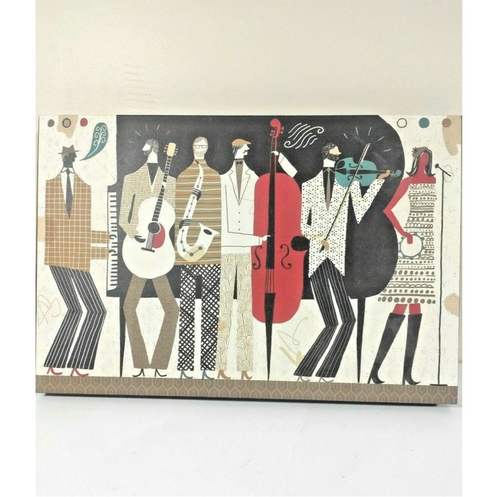 Urban Note$ "The Band" Digital Illustration Wall Art, 18x12